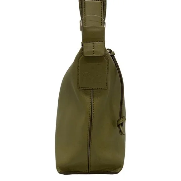 LOEWE Cubby Cross Body Bag Small - Khaki Cream Calf Skin Jacquard Shoulder Bag - Picture 3 of 14